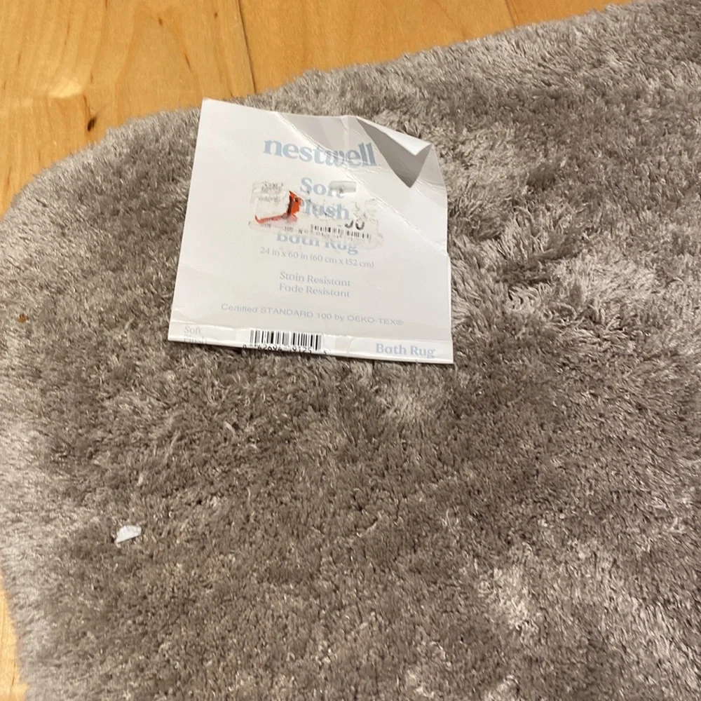 Nestwell Soft plush bath Rug.Certified Standart by Oslo-Tex.Super long